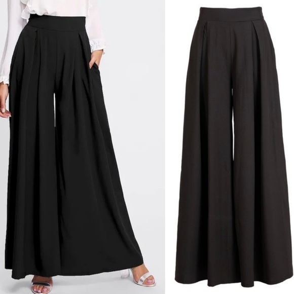 BNWT Fashionomics Wide Leg Pants, Royal Blue - Picture 3 of 4